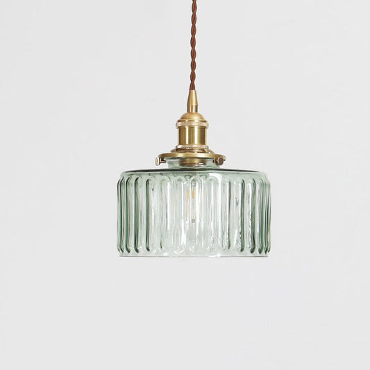 Brass & Glass Jar Pendant Light