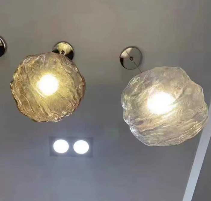 Modern Cloud-Form Glass Pendant Light - 1-Light Suspension