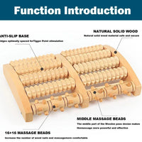 Wooden Foot Massage Roller