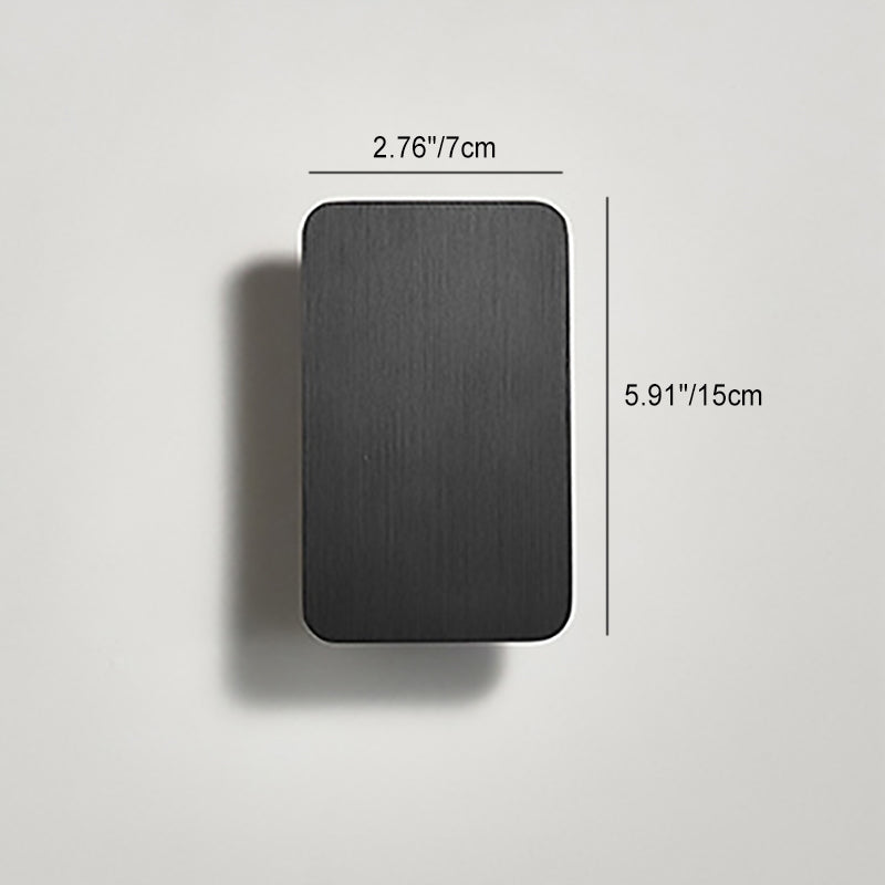 Modern Minimalist Aluminum LED Wall Sconce – Compact Square Lamp for Hallways