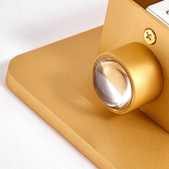 Modern Minimalist Aluminum LED Wall Sconce – Compact Square Lamp for Hallways