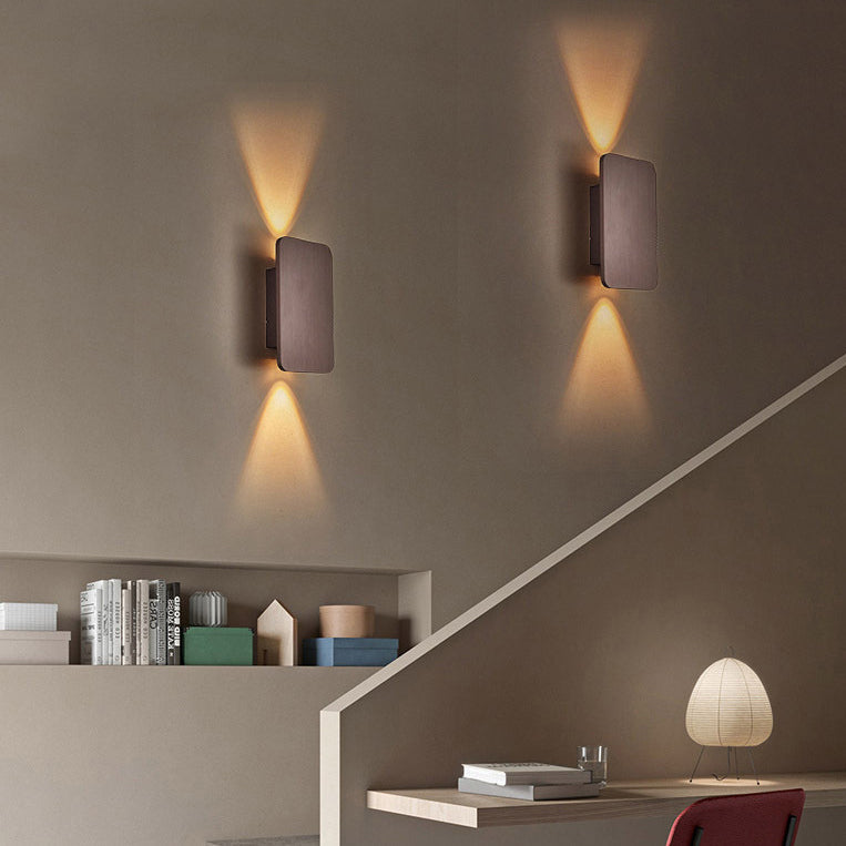 Modern Minimalist Aluminum LED Wall Sconce – Compact Square Lamp for Hallways