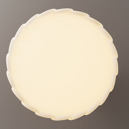 Elegant Traditional French-Style Round Iron LED Ceiling Light, Semi-Flush Mount for Bedroom