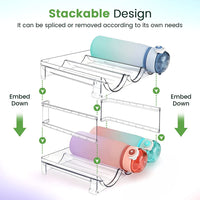Stackable Water Bottle Cabinet Organiser