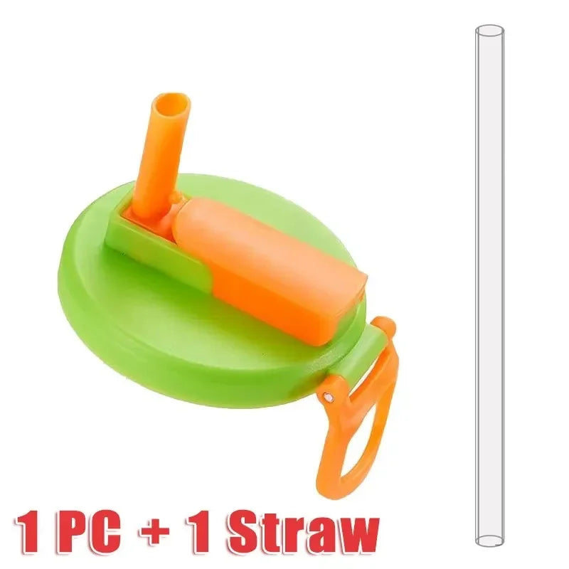 Travel Soda Can Lids Silicone Straws Can Covers for Canned Beverages Beer Juice Bpa-Free Covers Can Reusable Jar Cap Accessory