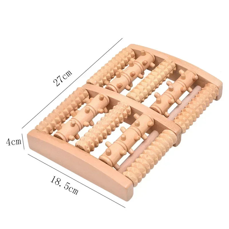 Wooden Foot Roller Foot Massager for Plantar Fasciitis Relief Foot Massager for Neuropathy & Boosts Circulation Health Care Tool